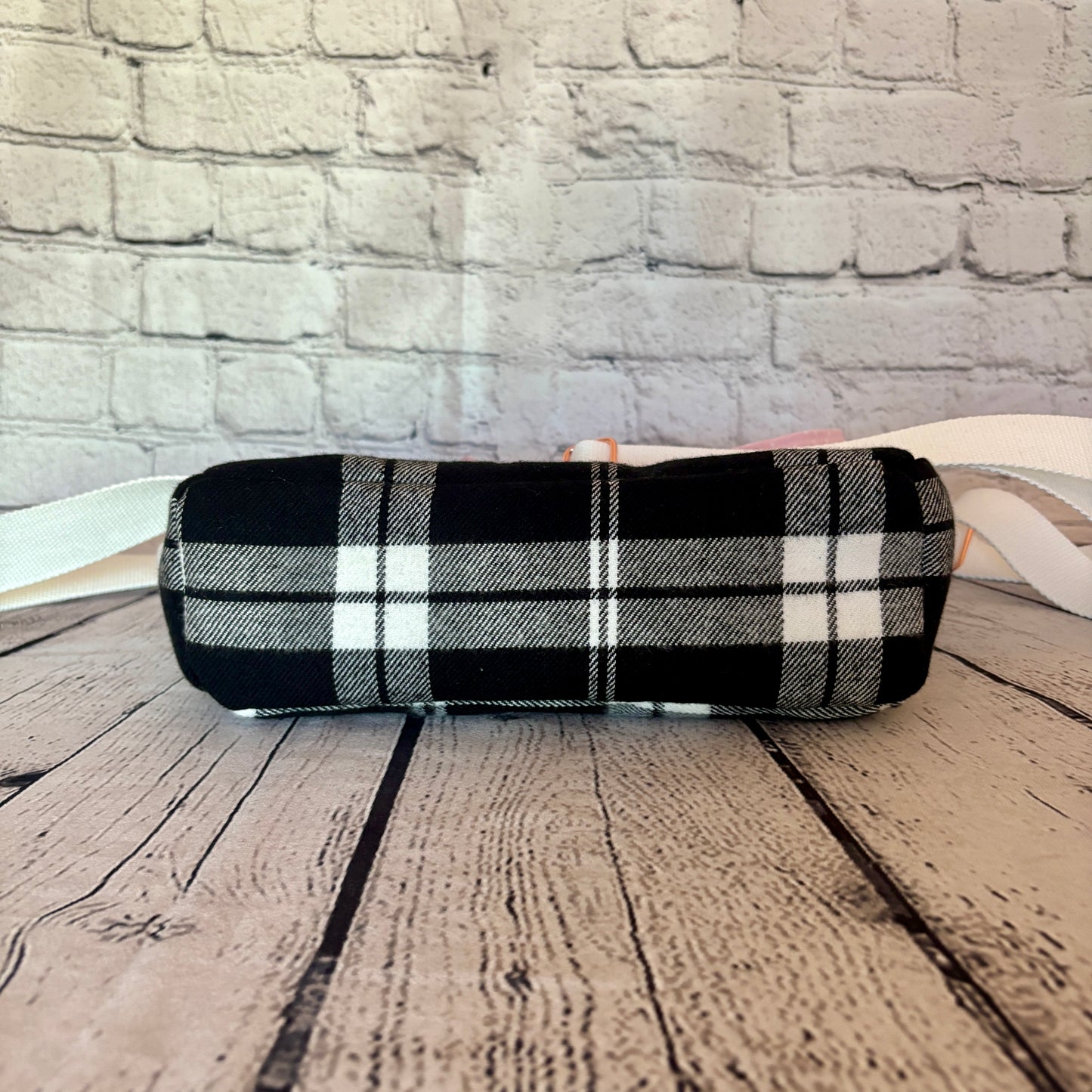 Black & White Plaid Get It Gurl Crossbody Tote