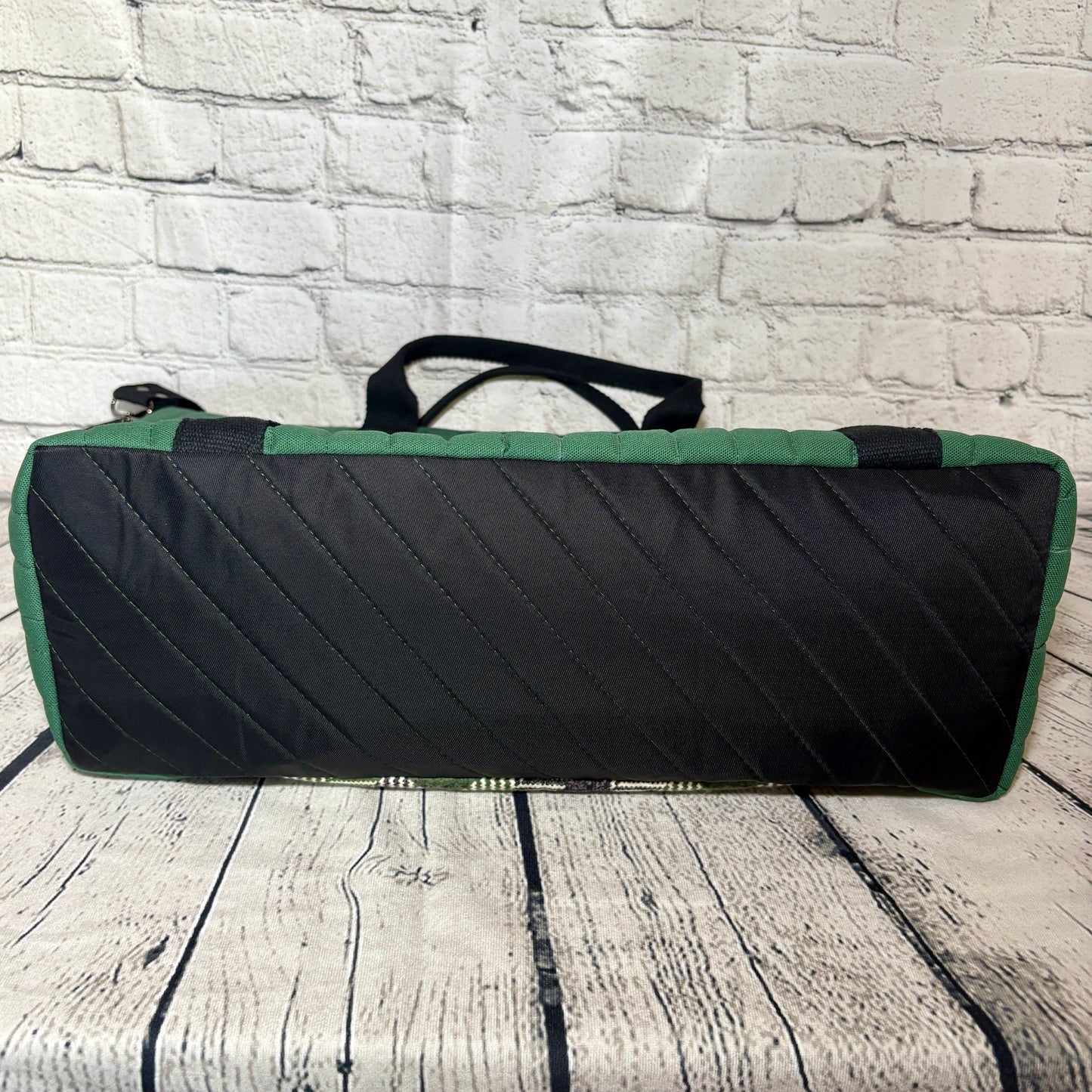 Hunter Plaid Quilted Oxbow Tote