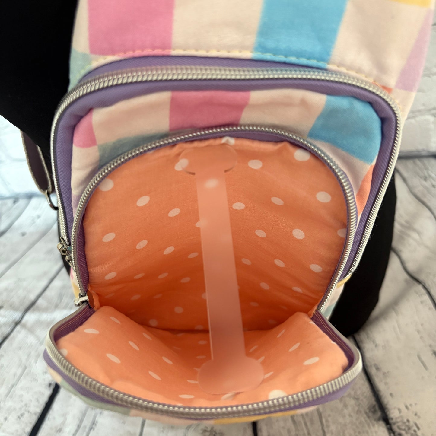 Pastel Checkerboard Sling