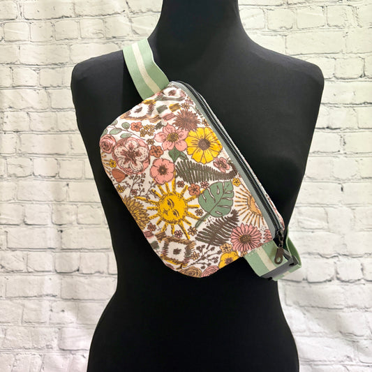 Boho Floral Crossbody Bag