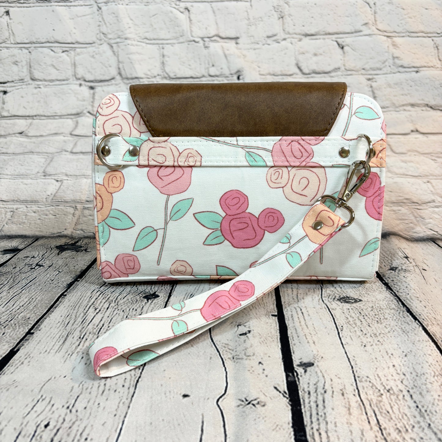 Floral Mouse Wristlet Wallet