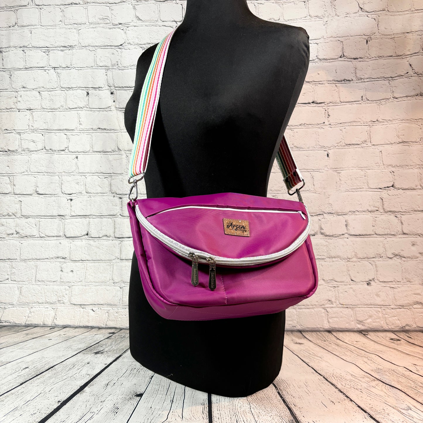 Magenta Nylon Sedona Crossbody