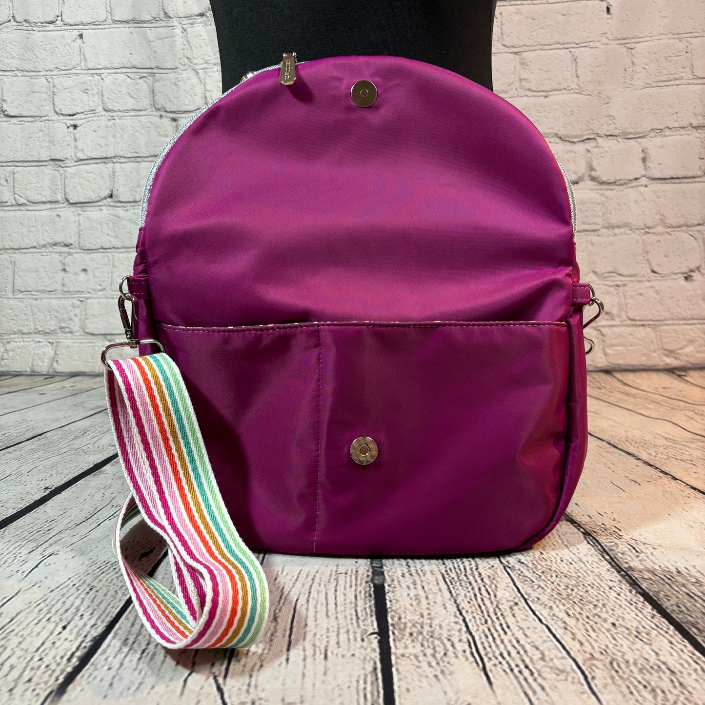 Magenta Nylon Sedona Crossbody