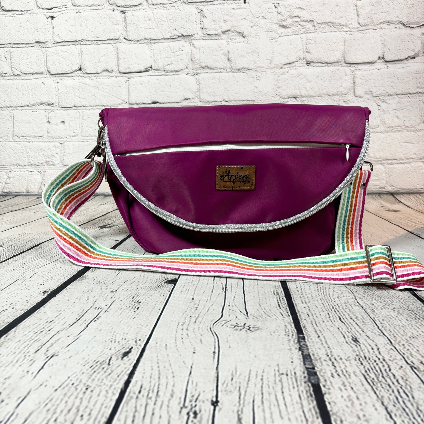 Magenta Nylon Sedona Crossbody