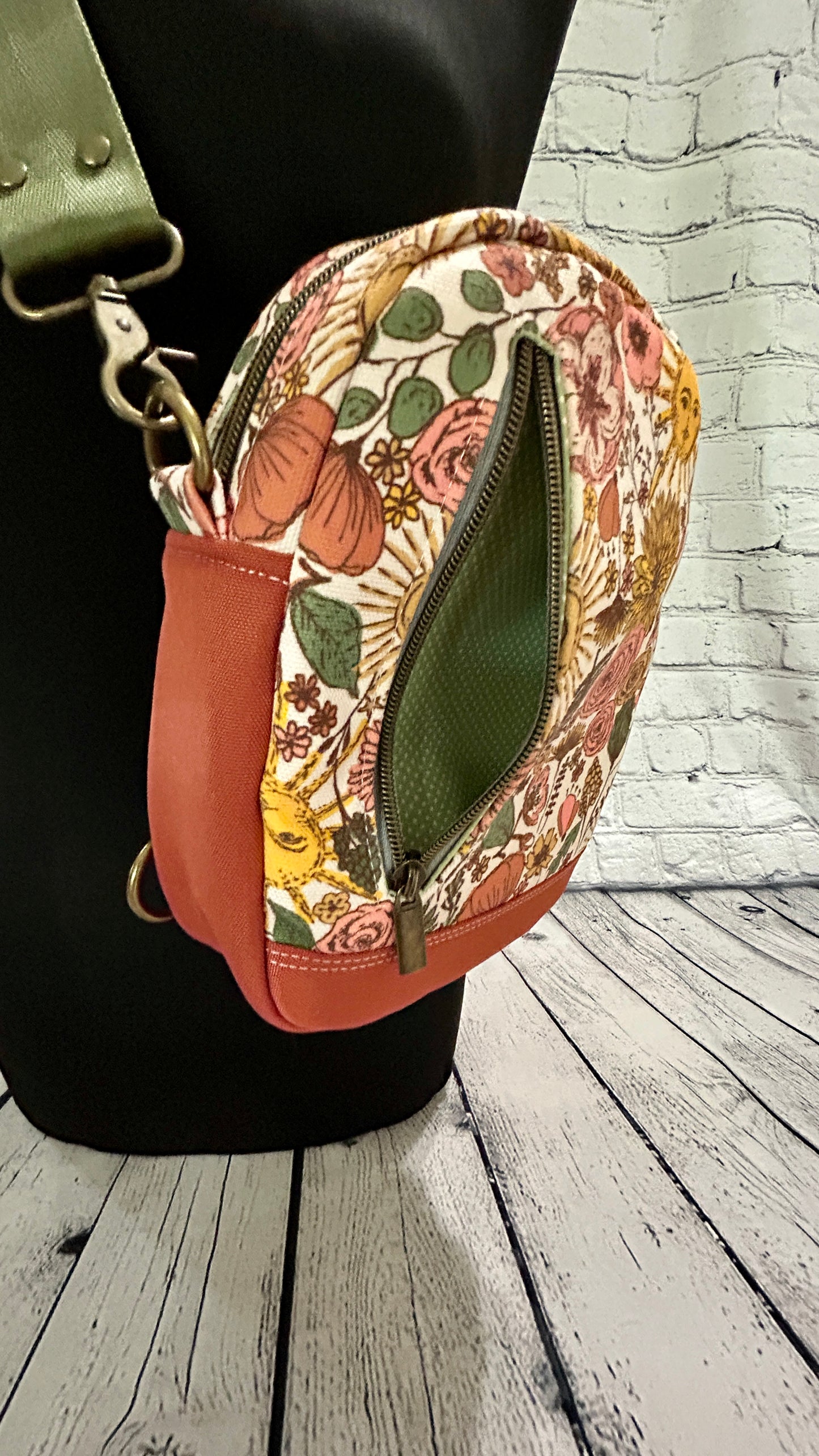 Boho Canvas Convertible Crossbody Sling Bag