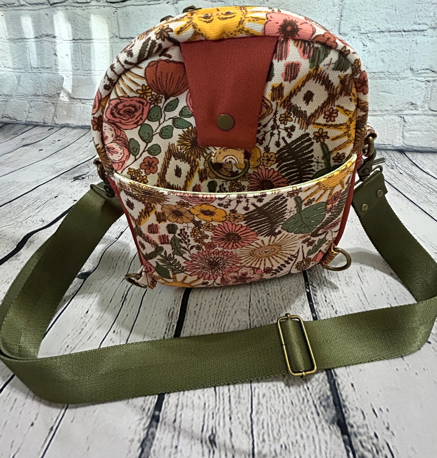 Boho Canvas Convertible Crossbody Sling Bag