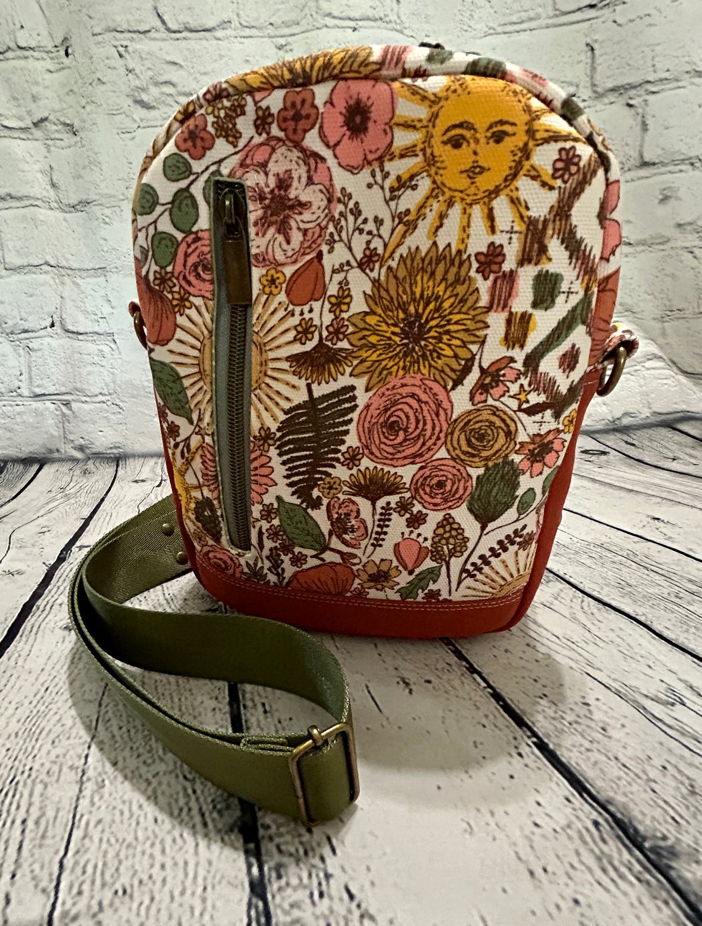 Boho Canvas Convertible Crossbody Sling Bag