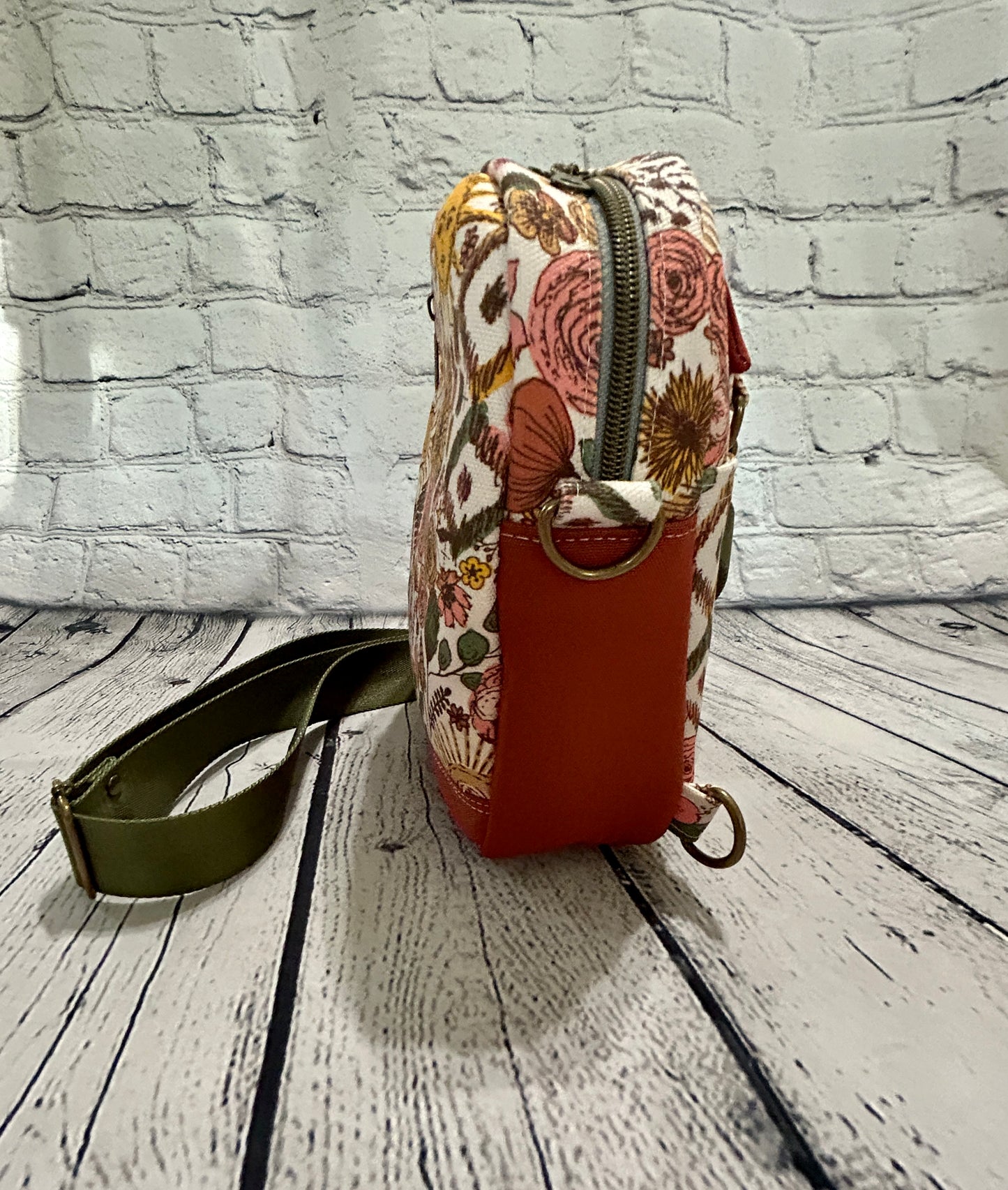 Boho Canvas Convertible Crossbody Sling Bag