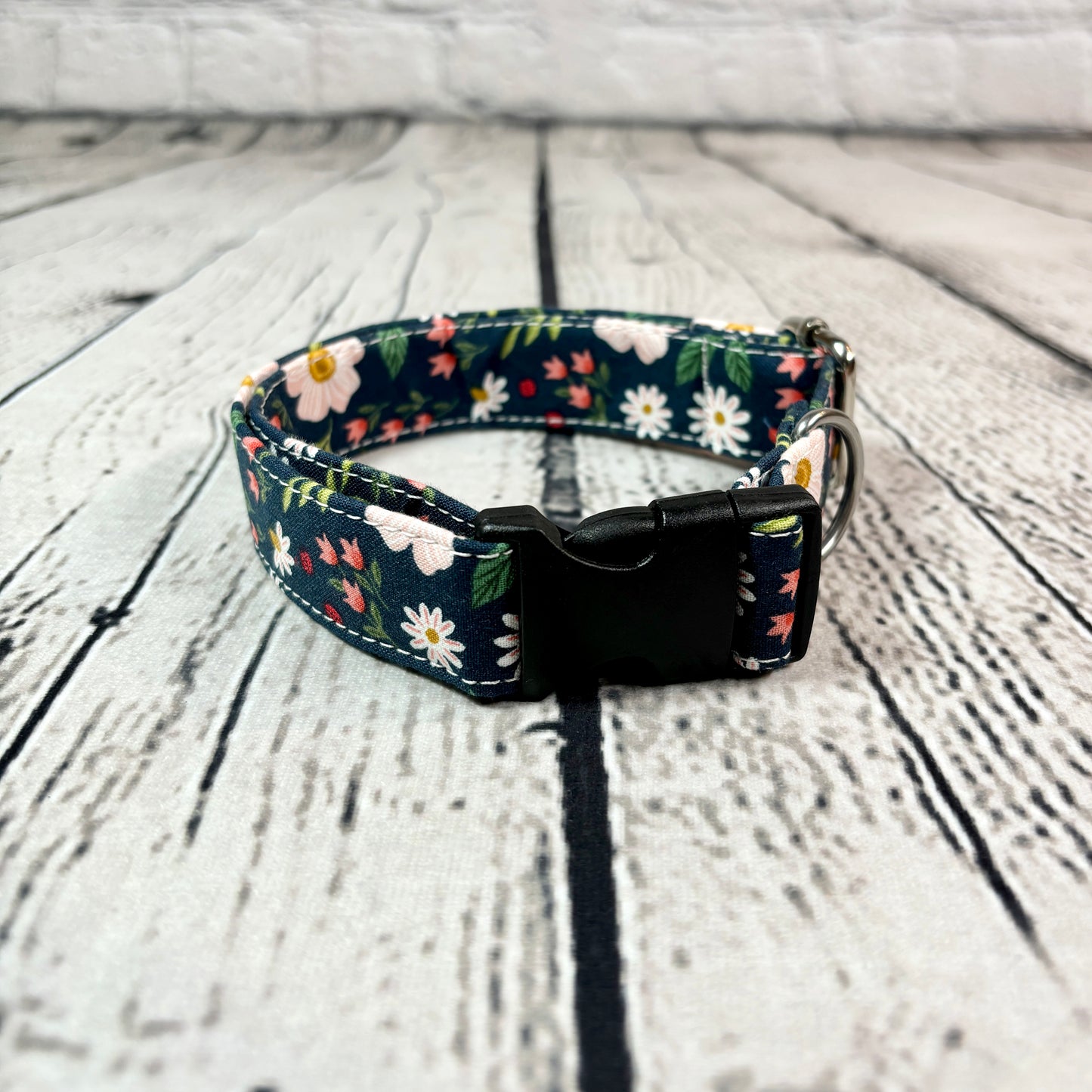 Pet Collar - Navy Floral