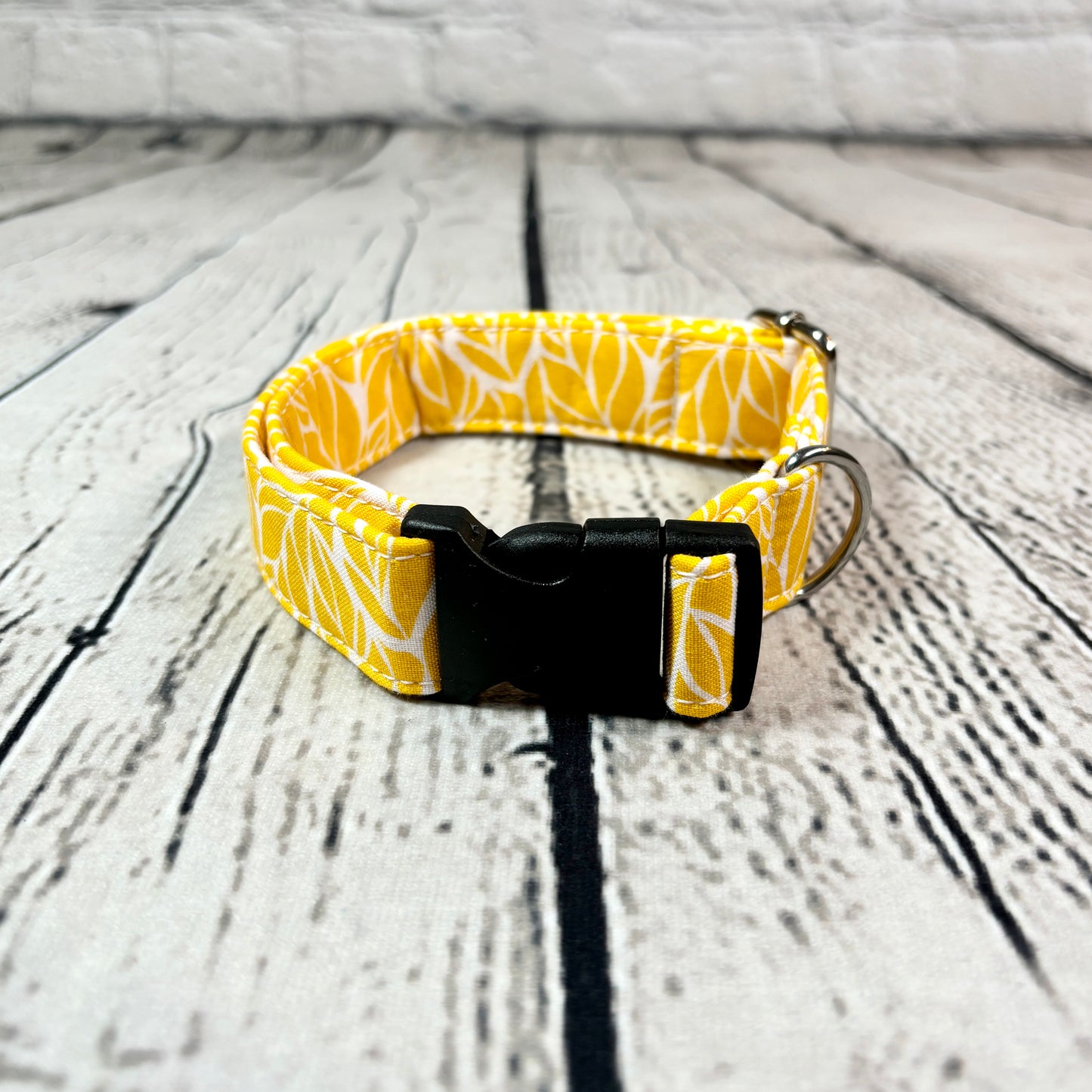 Pet Collar - Yellow Leaves