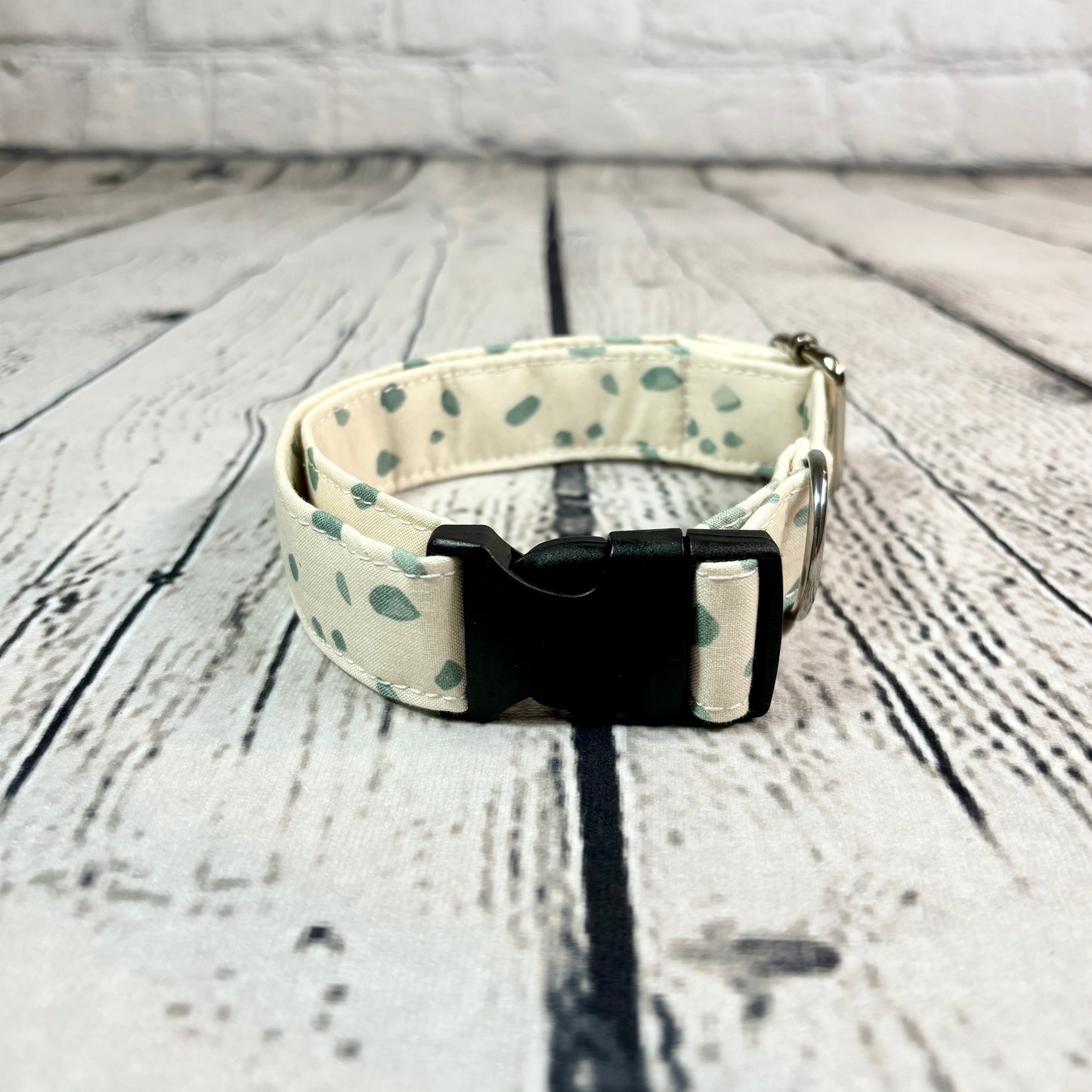 Pet Collar - Speckles on Cream