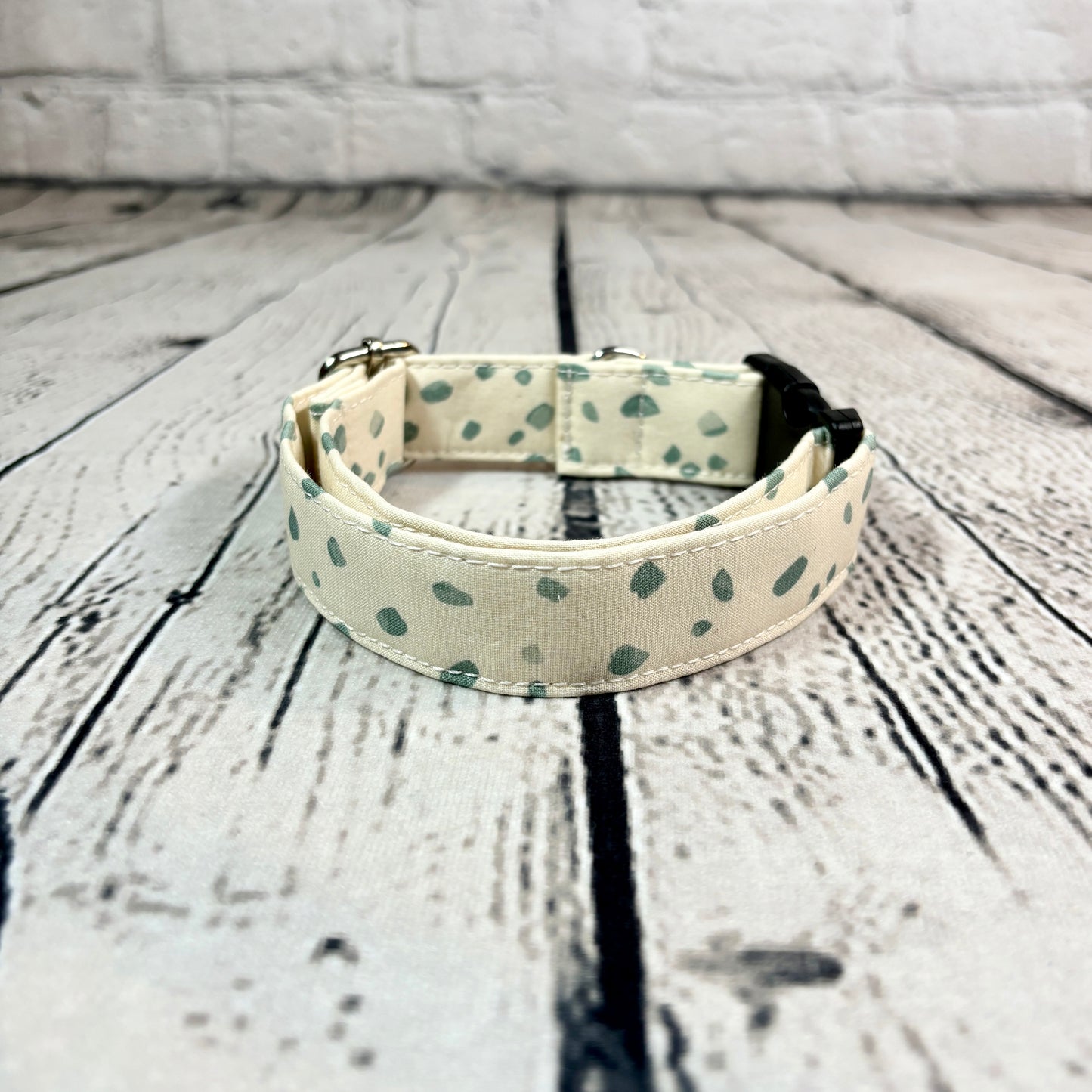 Pet Collar - Speckles on Cream