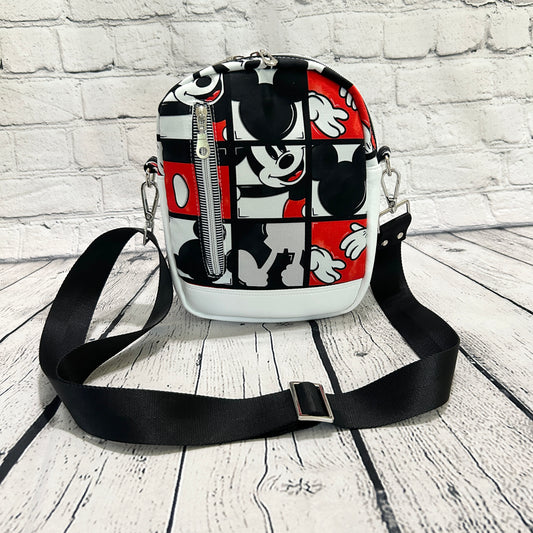 Mouse Canvas Convertible Crossbody Sling Bag