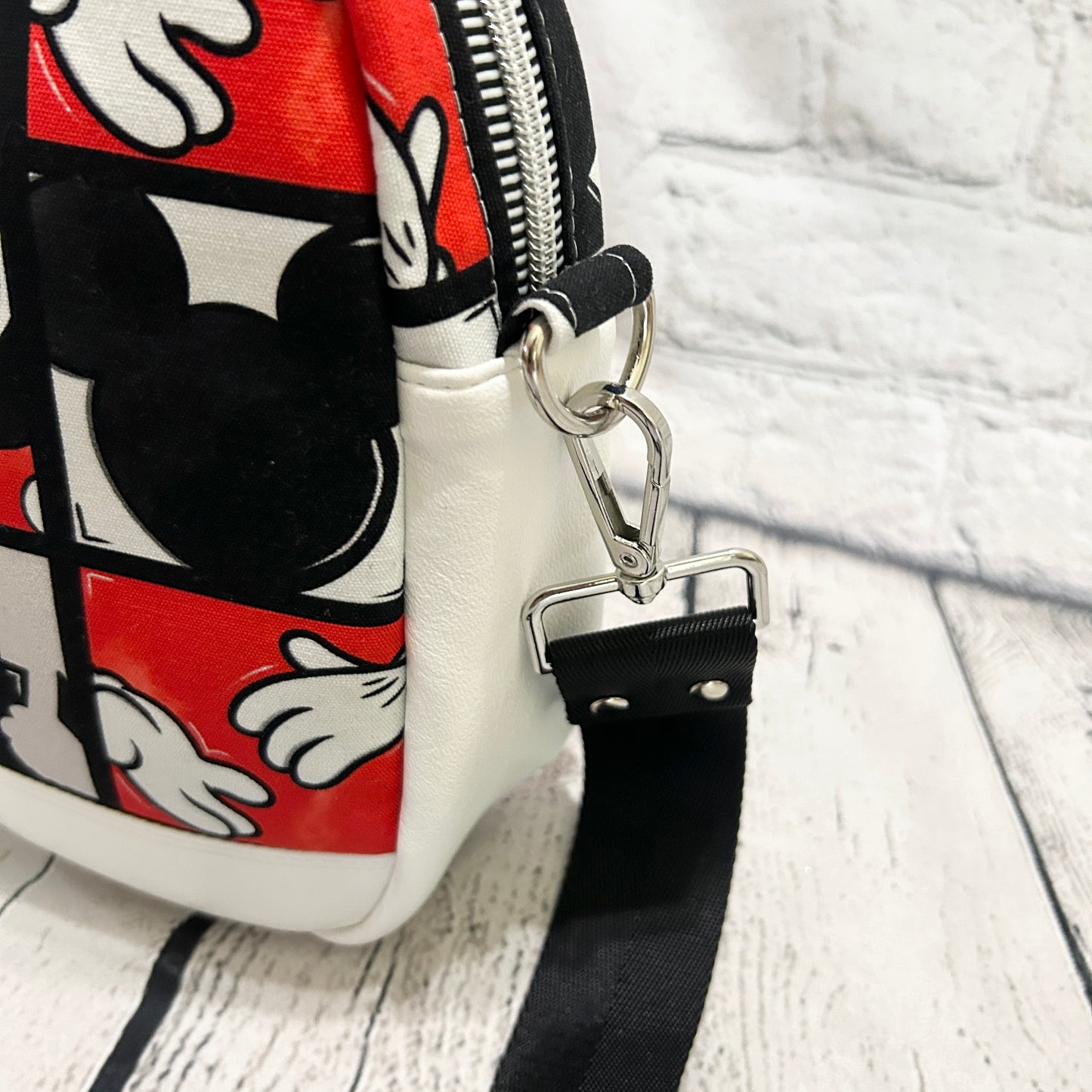 Mouse Canvas Convertible Crossbody Sling Bag