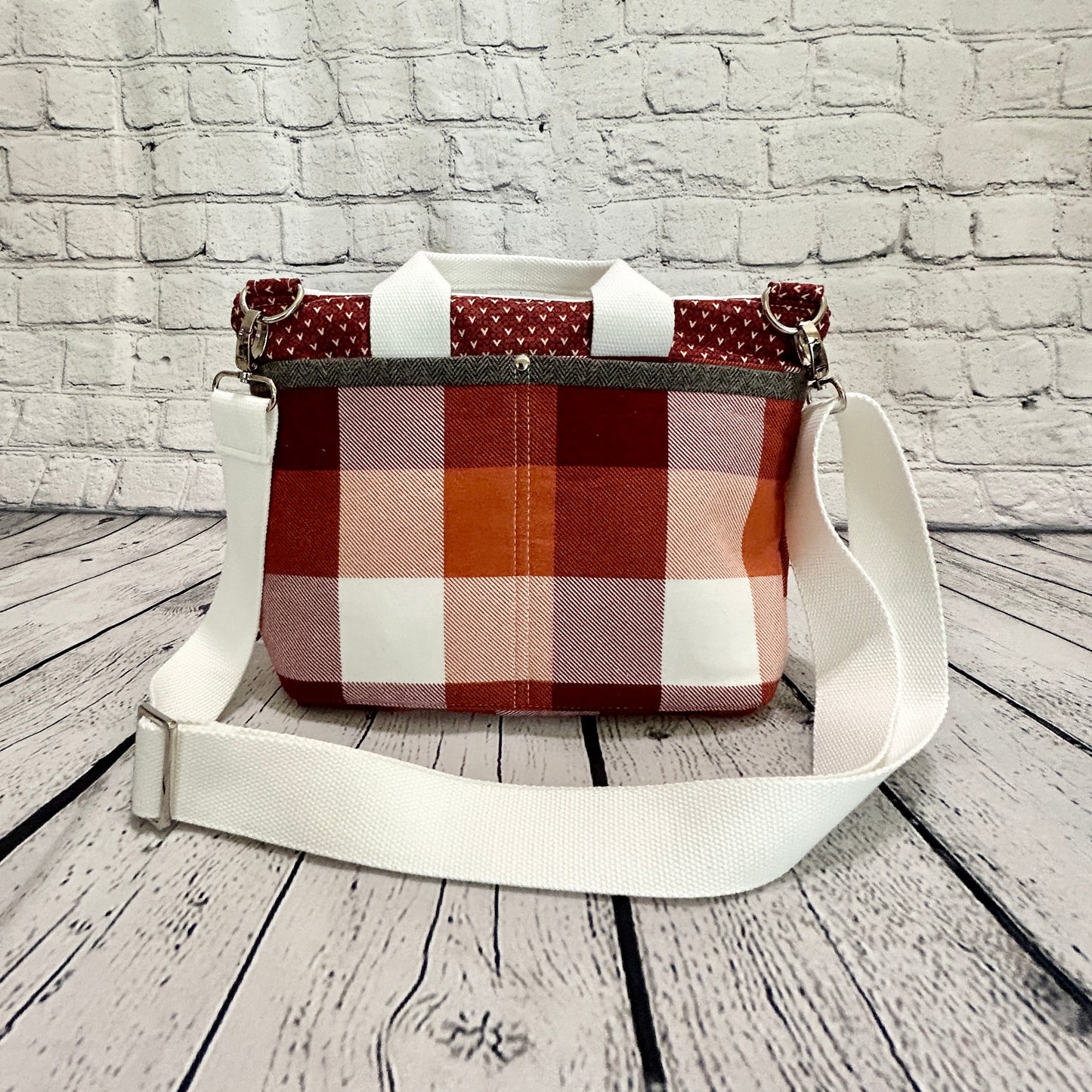 Fall Plaid Crossbody Bag