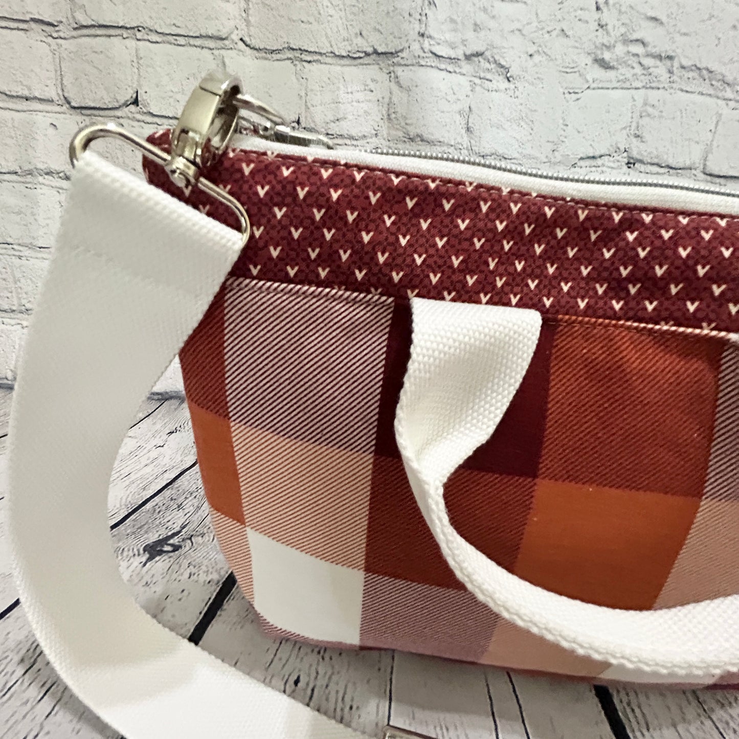 Fall Plaid Crossbody Bag