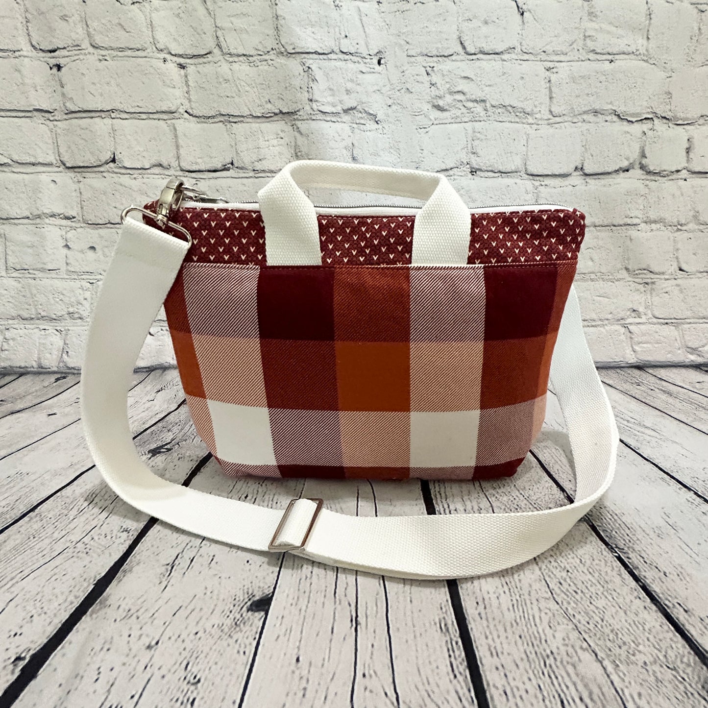 Fall Plaid Crossbody Bag