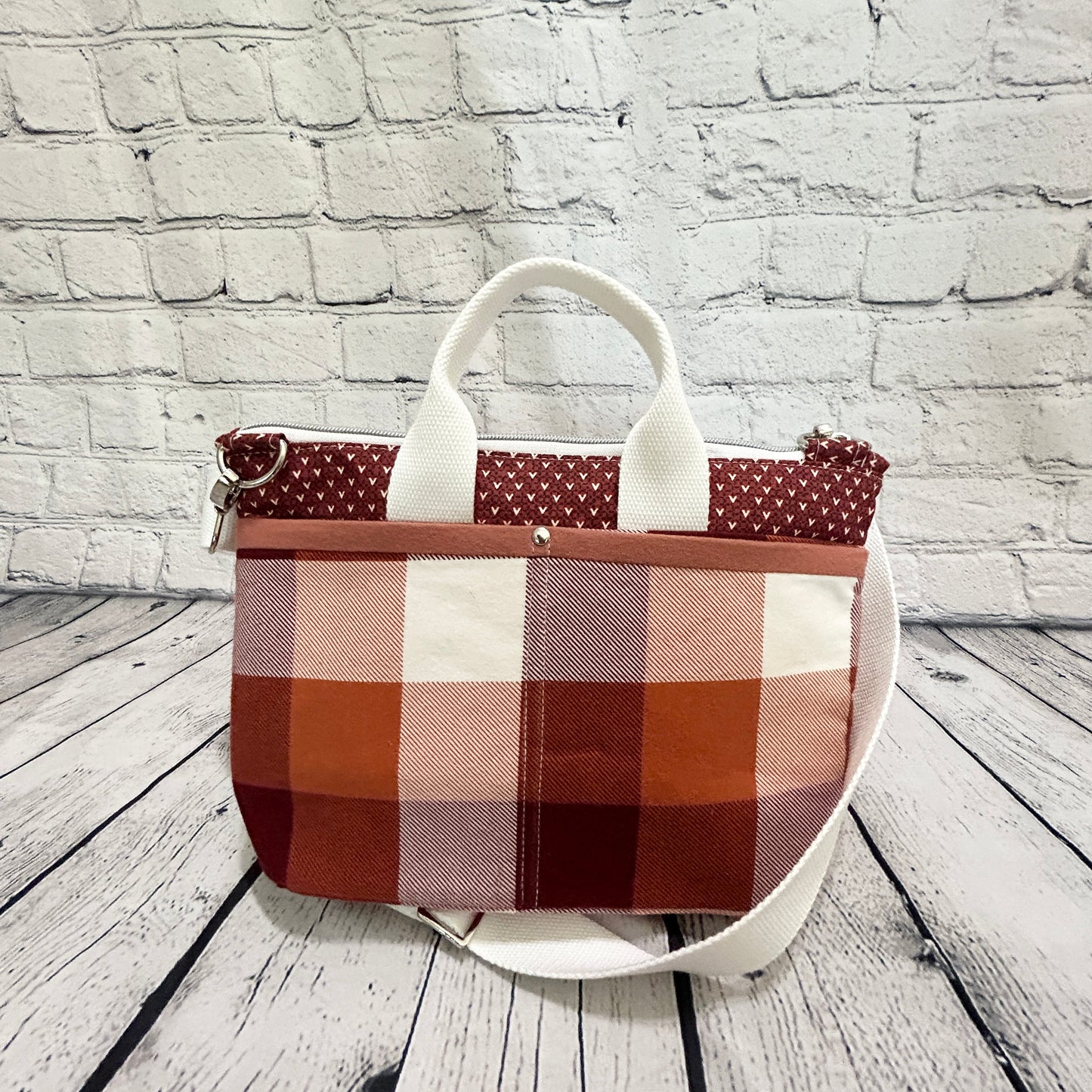 Fall Plaid Crossbody Bag