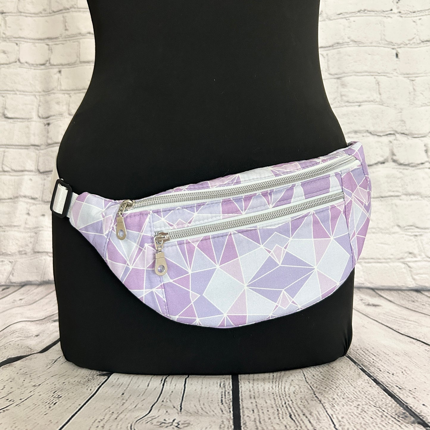 Purple Geometric Wall Crossbody Bag