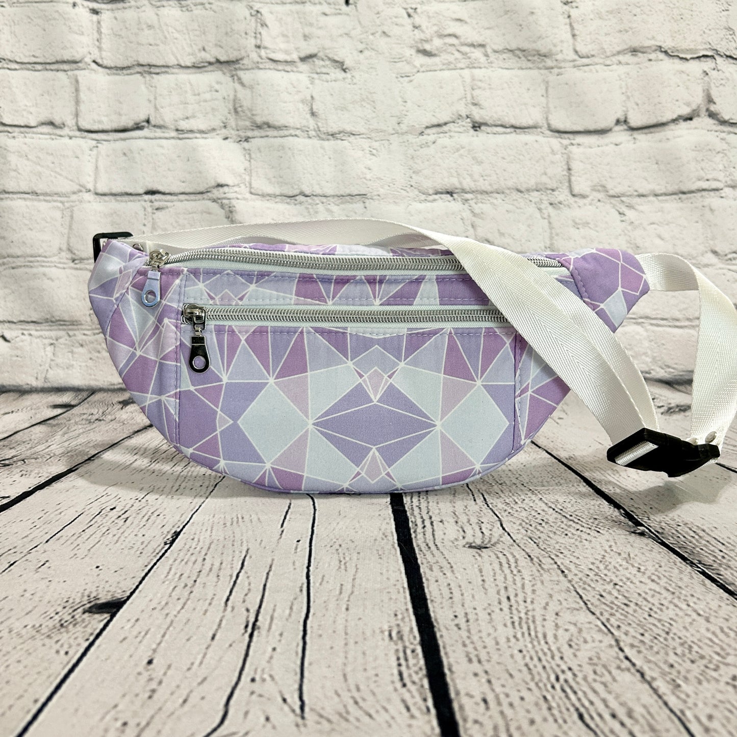 Purple Geometric Wall Crossbody Bag