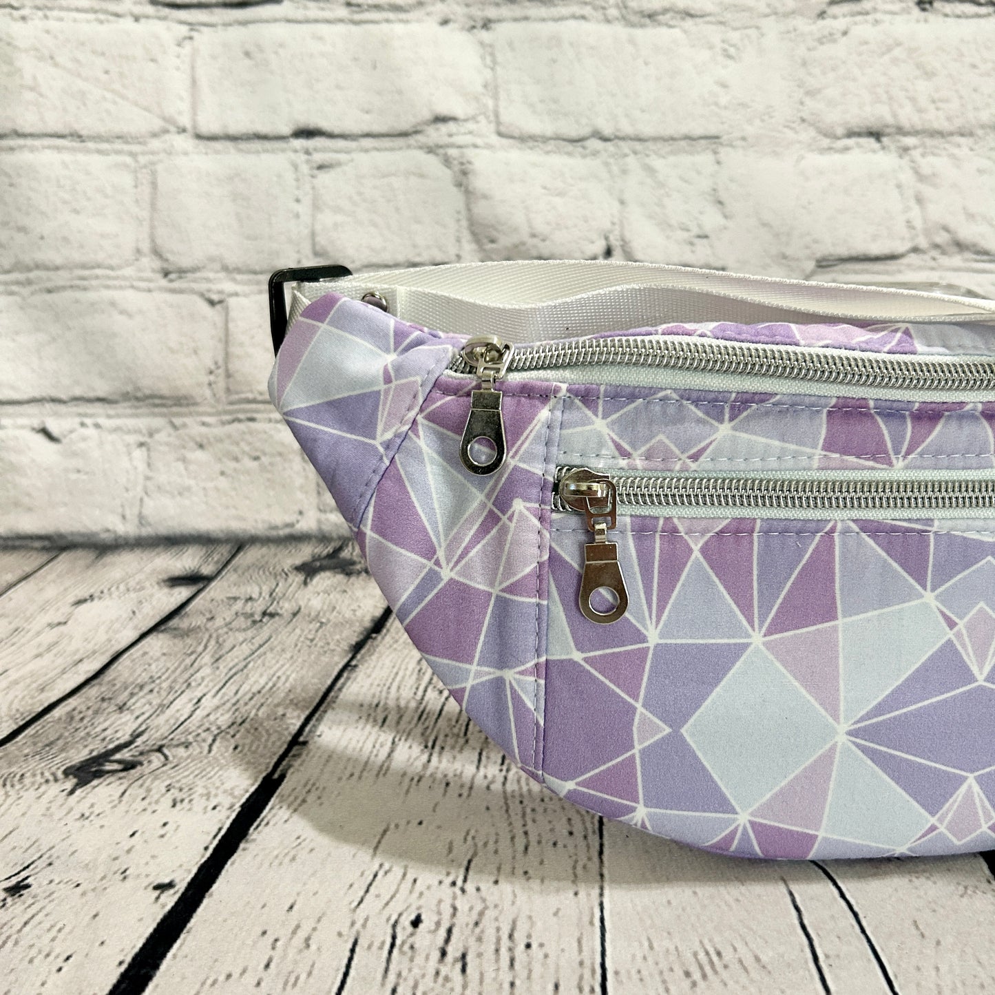 Purple Geometric Wall Crossbody Bag