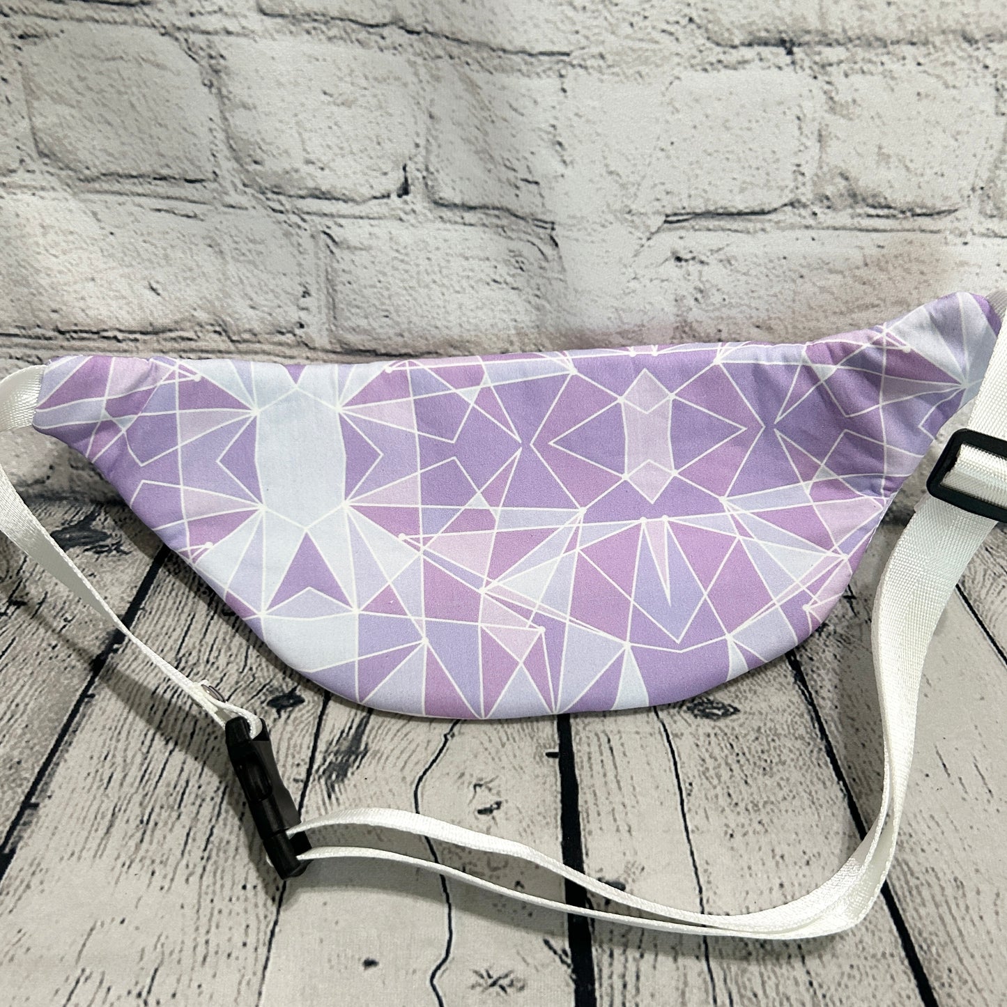 Purple Geometric Wall Crossbody Bag