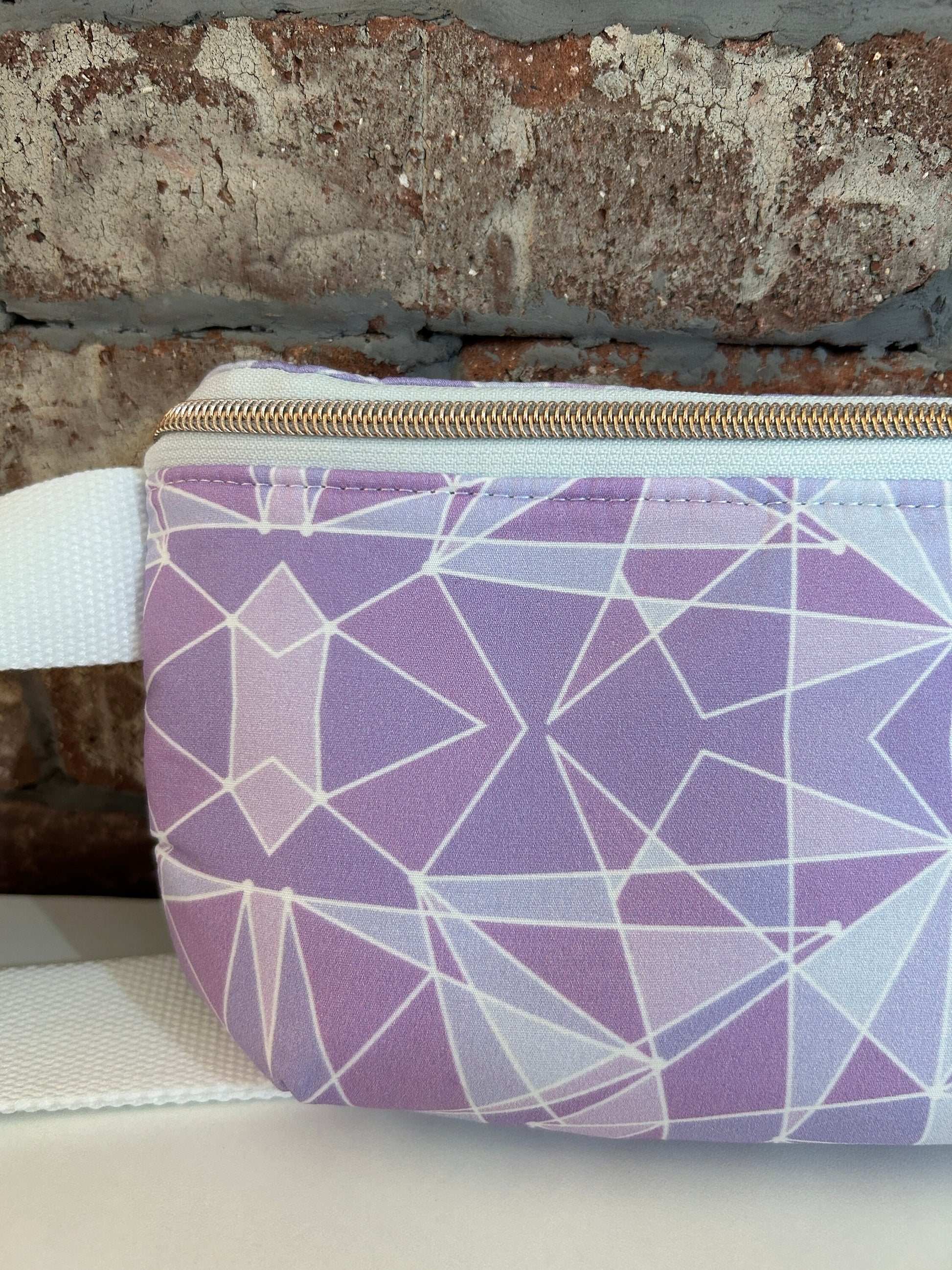 Purple Geometric Wall Crossbody Bag