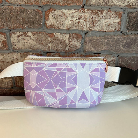 Purple Geometric Wall Crossbody Bag