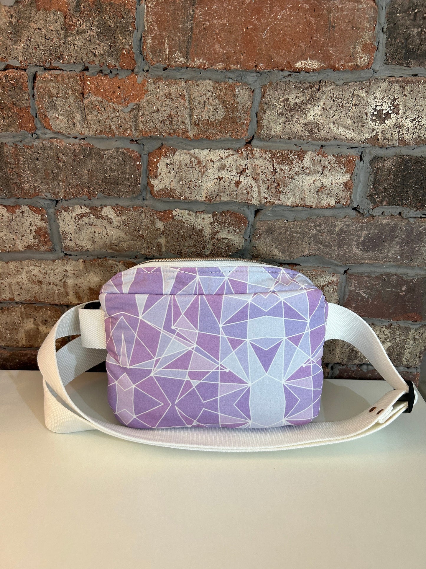 Purple Geometric Wall Crossbody Bag