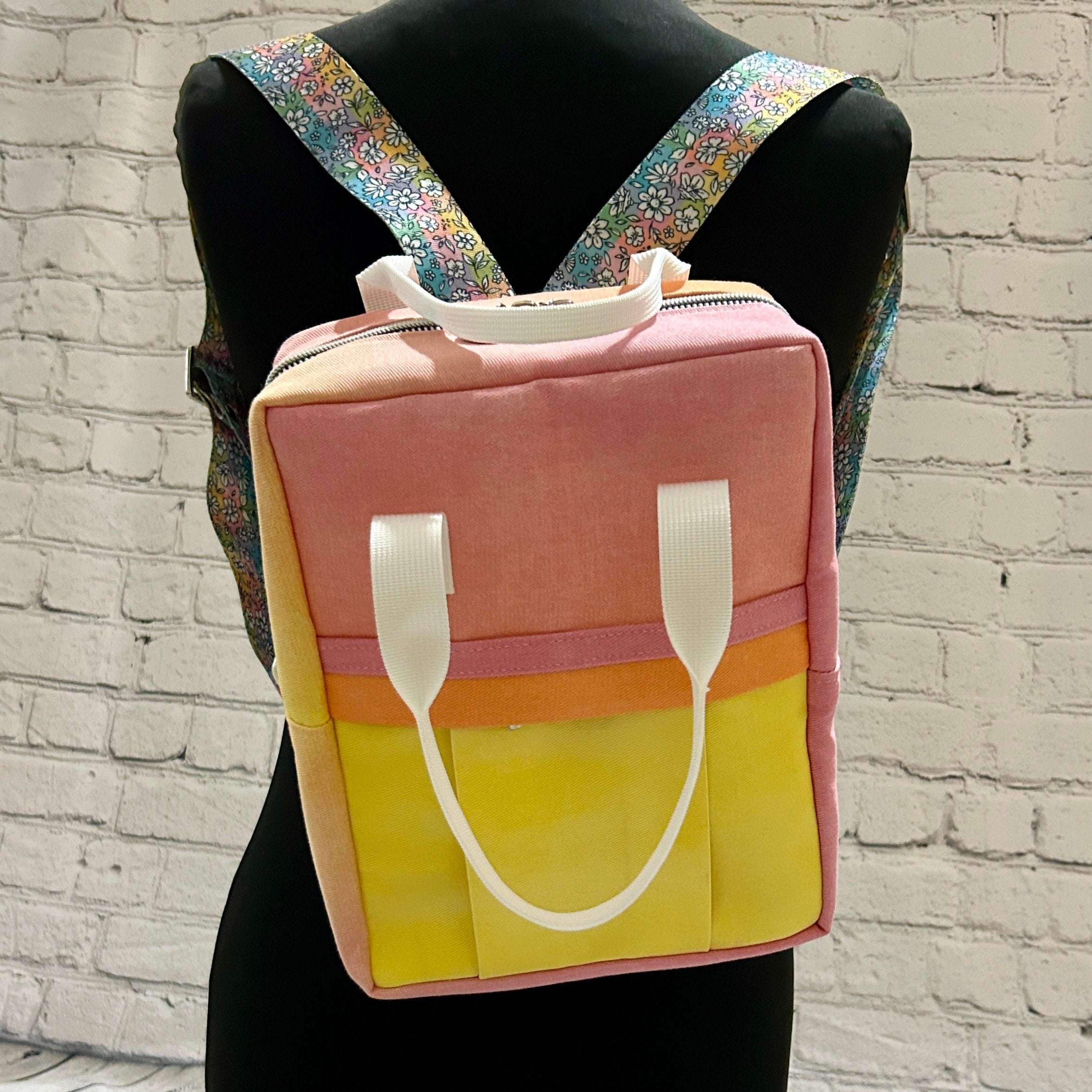 Pastel Denim Mini Backpack ArsenCrafts